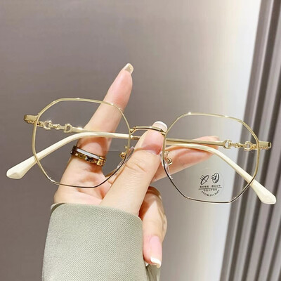 #Classic Polygon Anti-Blue Light Glass-1034GD 